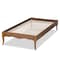 Baxton Studio Marieke Vintage French Inspired Ash Walnut Finished Wood Twin Size Platform Bed Frame 180-11180-Zoro - alternate 7
